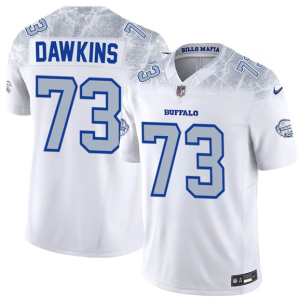 Men's Buffalo Bills #73 Dion Dawkins White 2025 F.U.S.E. ??Rivalries?? Vapor Limited Jersey