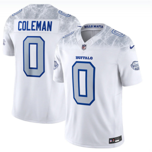 Men's Buffalo Bills #0 Keon Coleman White 2025 F.U.S.E. ??Rivalries?? Vapor Limited Stitched Jersey