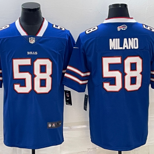 Men's Buffalo Bills #58 Milano Blue Vapor Untouchable Limited Jersey