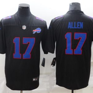 Men's Buffalo Bills #17 Josh Allen 2020 Black Vapor Untouchable Limited Jersey
