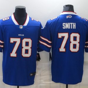 Men's Nike Buffalo Bills #78 Smith Royal Blue Vapor Untouchable Limited Jersey