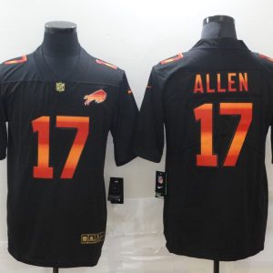 Men's Buffalo Bills #17 Josh Allen 2020 Black Fashion Limited Jersey
