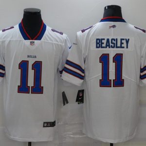 Men's Nike Buffalo Bills #11 Beasley White Vapor Untouchable Limited Jersey