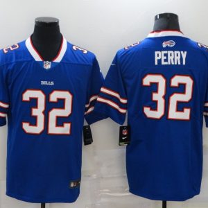 Men's Nike Buffalo Bills #32 Perry Royal Blue Team Color Vapor Untouchable Limited Jersey