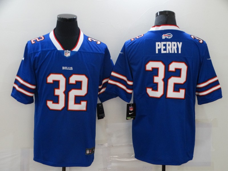 Men's Nike Buffalo Bills #32 Perry Royal Blue Team Color Vapor Untouchable Limited Jersey