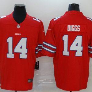 Men's Nike Buffalo Bills #14 Diggs Red Vapor Untouchable Limited Jersey