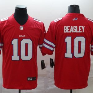 Men's Nike Buffalo Bills #10 Beasley Red Vapor Untouchable Limited Jersey