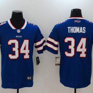 Men's Nike Buffalo Bills #34 Thomas Royal Blue Team Color Vapor Untouchable Limited Jersey