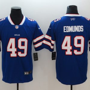 Men's Nike Buffalo Bills #49 Tremaine Edmunds Royal Blue Team Color Vapor Untouchable Limited Jersey
