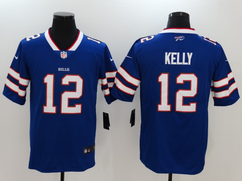 Men's Nike Buffalo Bills #12 Jim Kelly Royal Blue Team Color Vapor Untouchable Limited Jersey