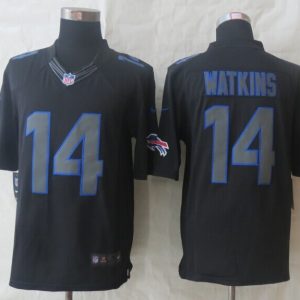 New Nike Buffalo Bills 14 Watkins Impact Limited Black Jerseys