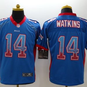 Nike Buffalo Bills #14 Watkins Drift Fashion Blue Jersey