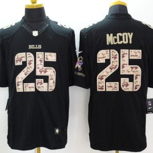 Nike Buffalo Bills #25 McCoy Black Salute TO Service Jersey