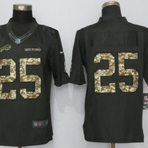 New Nike Buffalo Bills 25 McCoy Anthracite Salute To Service Limited Jersey