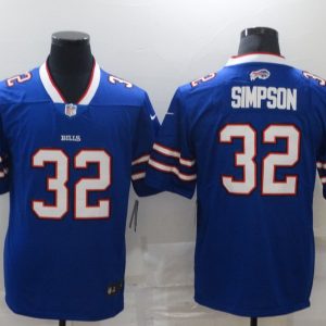 Mens Buffalo Bills #32 Simpson Blue Vapor Limited Jersey