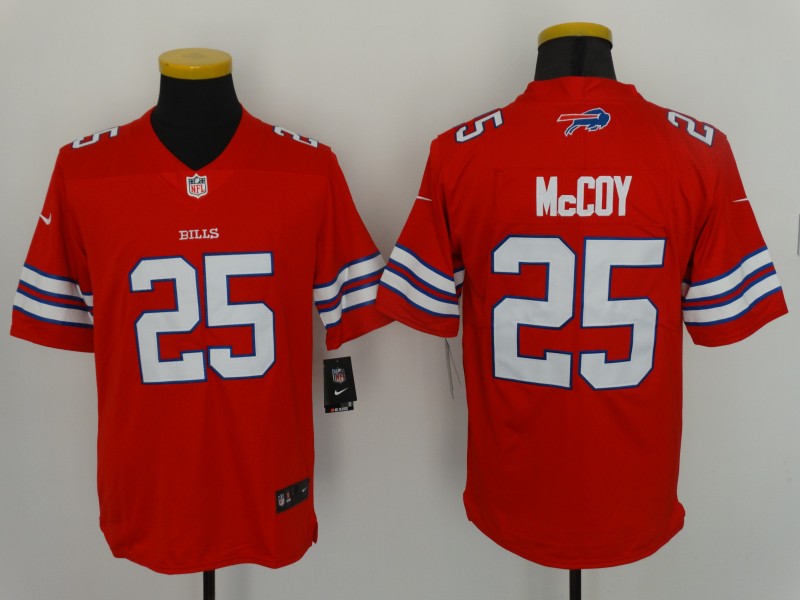NFL Bufflo Bills #25 McCoy Red Vapor Untouchable Black Limited Jersey