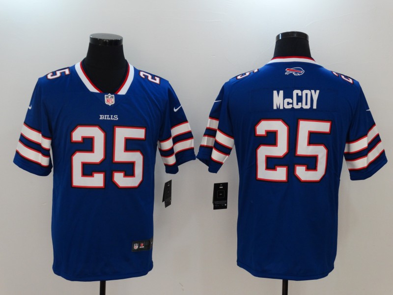 New Nike Buffalo Bills 25 McCoy Blue Vapor Untouchable Limited Jersey
