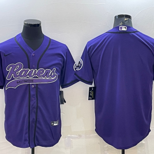 Men's Baltimore Ravens Purple Baseball Nike Jersey