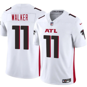 Men's Atlanta Falcons #11 Jalon Walker White 2025 Draft F.U.S.E. Vapor Untouchable Limited Jersey