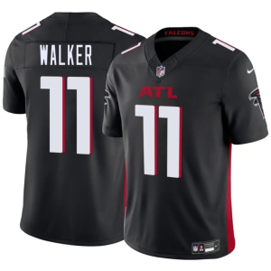Men's Atlanta Falcons #11 Jalon Walker Black 2025 Draft F.U.S.E. Vapor Untouchable Limited Jersey
