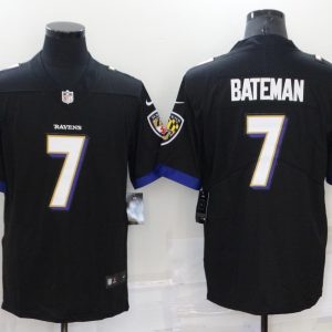 Men's Baltimore Ravens #7 Bateman Black Vapor Untouchable Limited Jersey