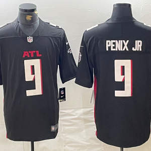 Men's Atlanta Falcons #9 Michael Penix Jr Black 2024 Draft Vapor Untouchable Limited Jersey