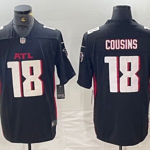 Men's Atlanta Falcons #18 Kirk Cousins Black Vapor Untouchable Limited Jersey