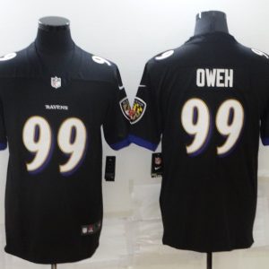 Men's Baltimore Ravens #99 Oweh Black Vapor Untouchable Limited Jersey