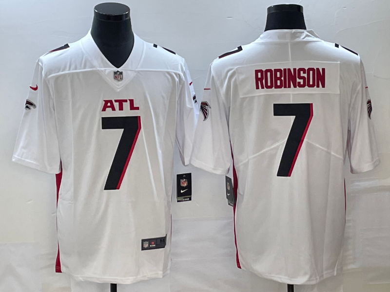 Men's Atlanta Falcons #7 Robinson New White Vapor Untouchable Limited Jersey