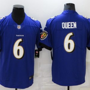 Men's Baltimore Ravens #6 Queen Purple Vapor Untouchable Limited Jersey