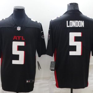 Men's Atlanta Falcons #5 Drake London Black Vapor Untouchable Limited Jersey