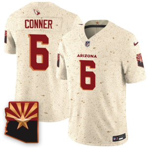 Men's Arizona Cardinals #6 James Conner 2025 F.U.S.E. ??Rivalries?? Vapor Untouchable Limited Jersey