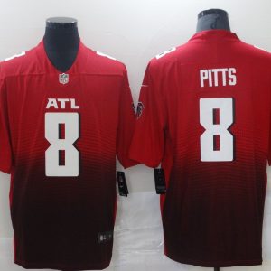 Men's Atlanta Falcons #8 Kyle Pitts 2021 Red Vapor Untouchable Limited Jersey