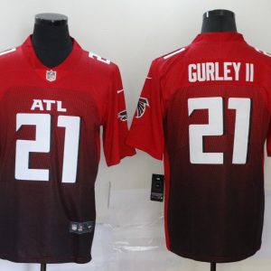Men's Atlanta Falcons #21 Todd Gurley II 2020 Red 2nd Alternate Vapor Limited Jersey