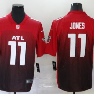 Men's Atlanta Falcons #11 Julio Jones 2020 Red 2nd Alternate Vapor Limited Jersey