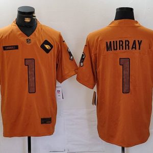 Men's Arizona Cardinals #1 Kyler Murray 2023 Brown Salute To Service Limited Jersey