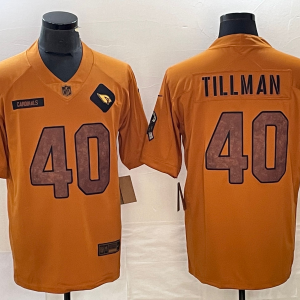 Men's Arizona Cardinals #40 Tillman 2023 Brown Salute To Service Limited Jersey