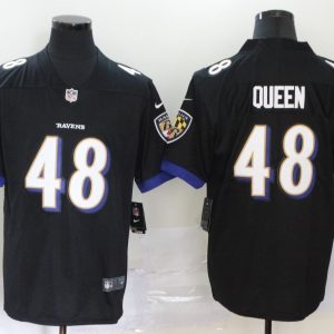 Men's Baltimore Ravens #48 Queen Black Vapor Untouchable Limited Jersey