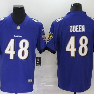 Men's Baltimore Ravens #48 Queen Purple Vapor Untouchable Limited Jersey