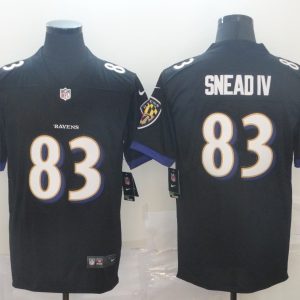Men's Baltimore Ravens #83 Willie Snead IV Black Vapor Untouchable NFL Jersey