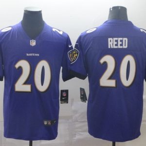 Men's Baltimore Ravens #20 Ed Reed Purple Vapor Untouchable NFL Jersey