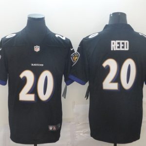Men's Baltimore Ravens #20 Ed Reed Black Vapor Untouchable NFL Jersey