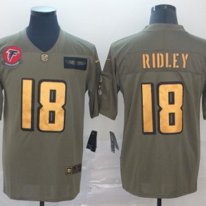 Men's Cincinnati Bengals #18 A.J. Green 2019 Olive/Gold Salute To Service Limited Jersey