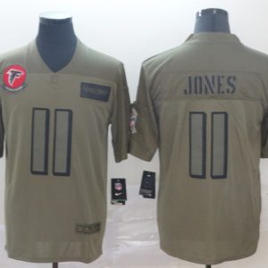 Nike Falcons #11 Julio Jones 2019 Olive Salute To Service Limited Men Jersey