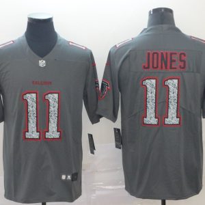 Nike Falcons #11 Julio Jones Gray Static Vapor Untouchable Limited Men Jersey