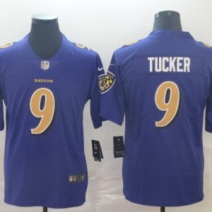 NFL Baltimore Ravens #9 Tucker Purple Color Rush Limited Jersey
