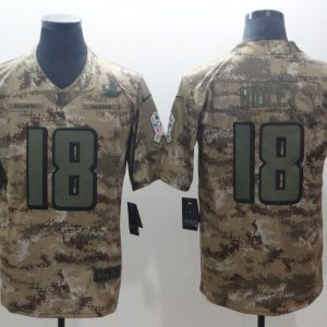 Nike Atlanta Falcons #18 Ridley Camo Salute to Service Retired Player Limited Jersey