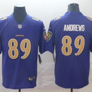 Men's Baltimore Ravens #89 Mark Andrews Purple Color Rush Limited Jersey