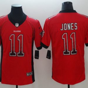 Nike 2018 Atlanta Falcons #11 Julio Jones Red Drift Fashion Color Rush Limited Jersey
