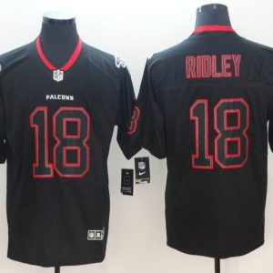 NFL 2018 Atlanta Falcons #18 Ridley Lights Out Black Color Rush Limited Jersey